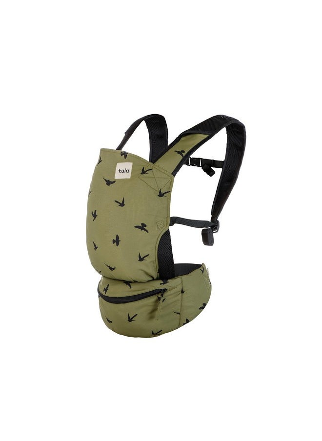 TULA Tula Lite Compact Baby Carrier, Ultra Compact And Lightweight, Convenient Carry Pouch, Ergonomic And Multiple Positions For 12 - 30 Pounds (Soar)…  - Image 1