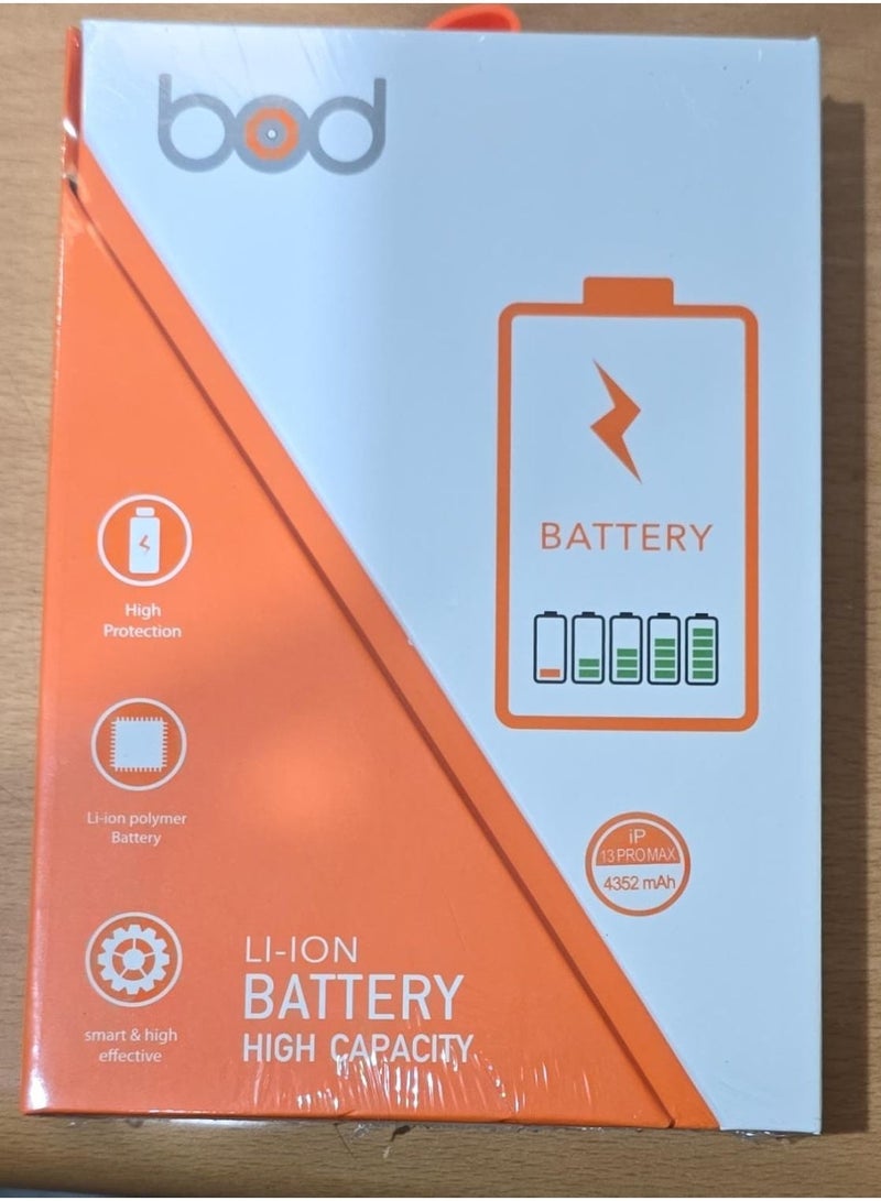 بود بطارية ليثيوم أيون أصلية عالية السعة للايفون 13 برو ماكس لون اسود - Image 2