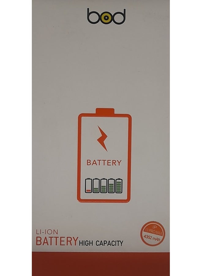 بود بطارية ليثيوم أيون أصلية عالية السعة للايفون 13 برو ماكس لون اسود - Image 4