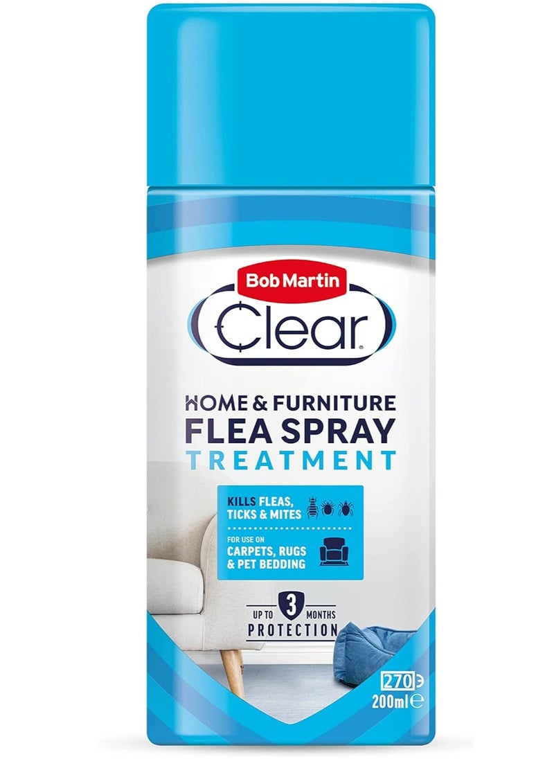 Bob Martin - Clear Flea Spray Treatment For The Home 200 ML - Image 1
