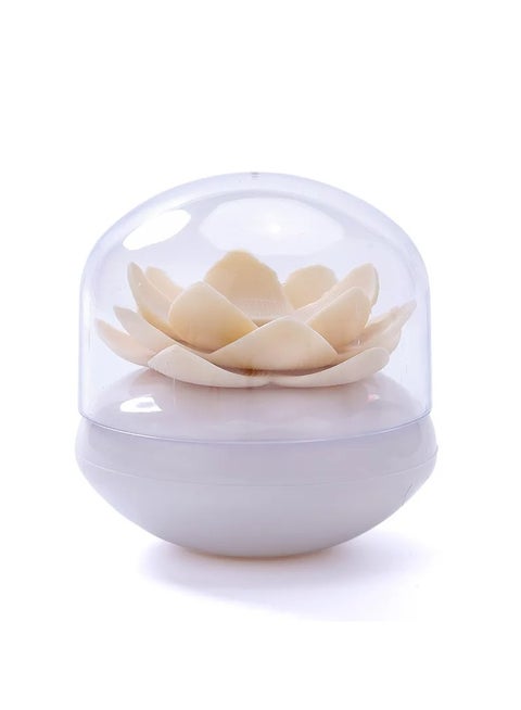 Beautiful Creative Lotus Flower Shaped Cotton Swab Box