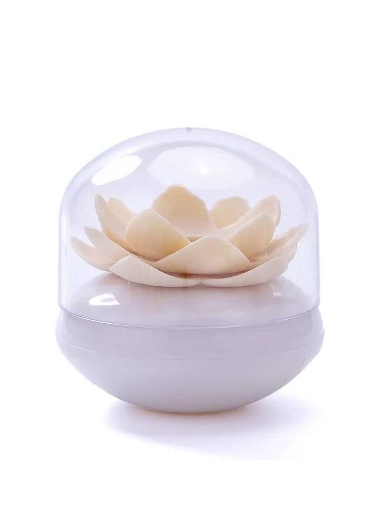 Beautiful Creative Lotus Flower Shaped Cotton Swab Box