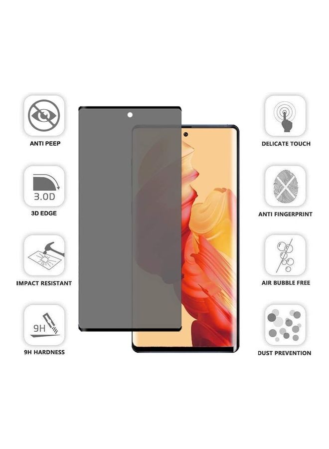 ICS Tempered Glass Screen Protector For Samsung Galaxy Note10 Clear/Black - Image 2