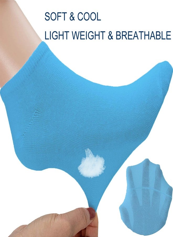 UoUoUosocks 12 Pairs Colorful Low Cut Ankle Socks for Women & Men, Assorted Solid Colors Pack, Lightweight Breathable Socks Thin Sock, 12 Assorted Colors, 5-8 - Image 2