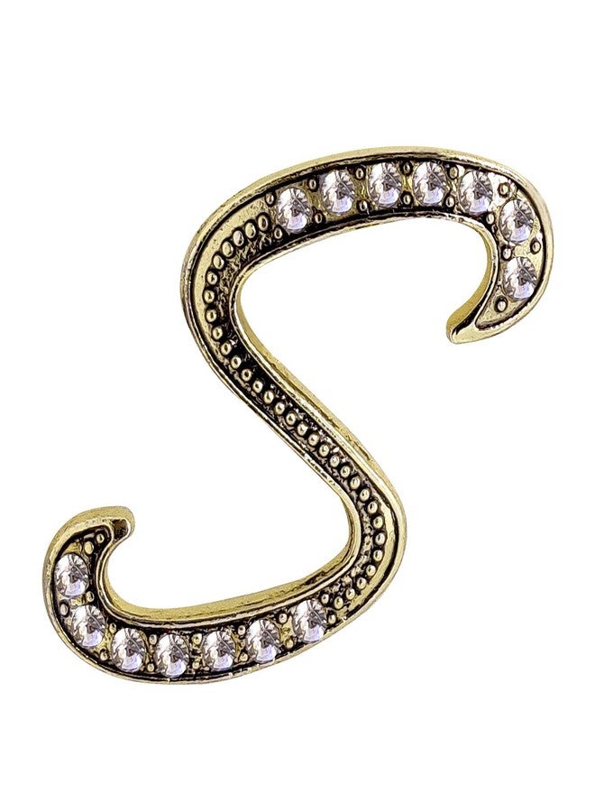 FURE Om Beads Rakhi (Golden) & S Initial Brooch for Brother - Image 3