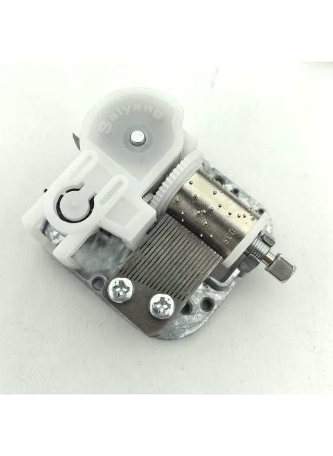 Saiyang Ferris Wheel Music Box Music Box Movement With Threaded Shaft Pulley-Color:Music Movement + Inserted Mushroom Head-Size:Happy 036#