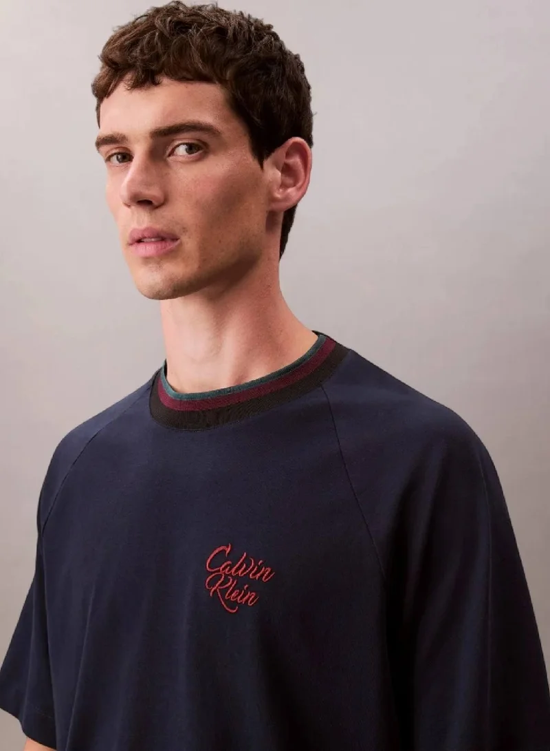 Calvin Klein Jeans Dark Sapphire Jersey T-Shirt for Men | Best Price UAE