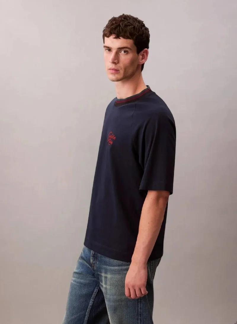Calvin Klein Jeans Dark Sapphire Jersey T-Shirt for Men | Best Price UAE