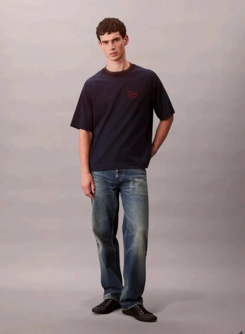 Calvin Klein Jeans Dark Sapphire Jersey T-Shirt for Men | Best Price UAE