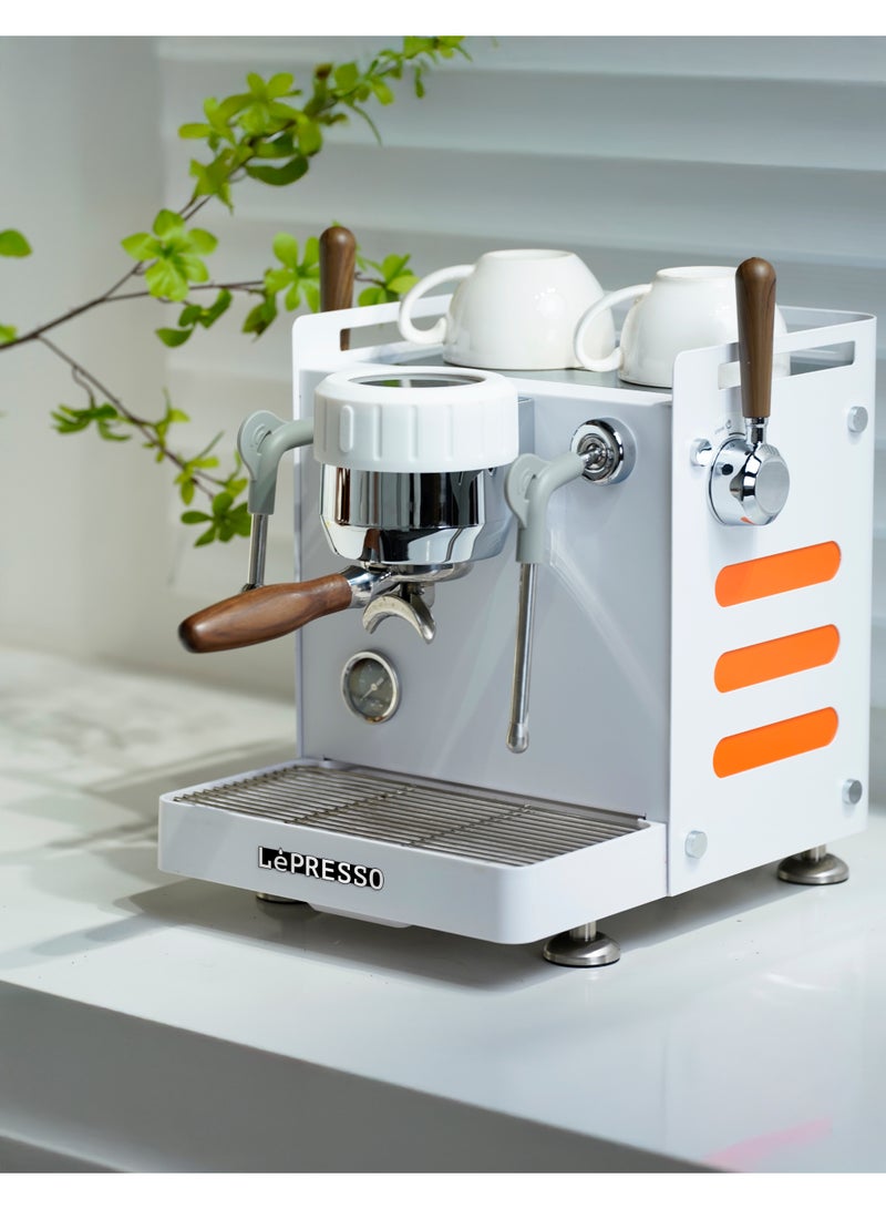 ليبرسو آلة قهوة Bellissimo Triple Boiler 15 Bar مع مضخة إيطالية مزدوجة / نقع مسبق / إعدادات ذكية افتراضية / اتصال مياه خارجي من الزجاجات / استخراج عالي الضغط - أبيض - Image 3