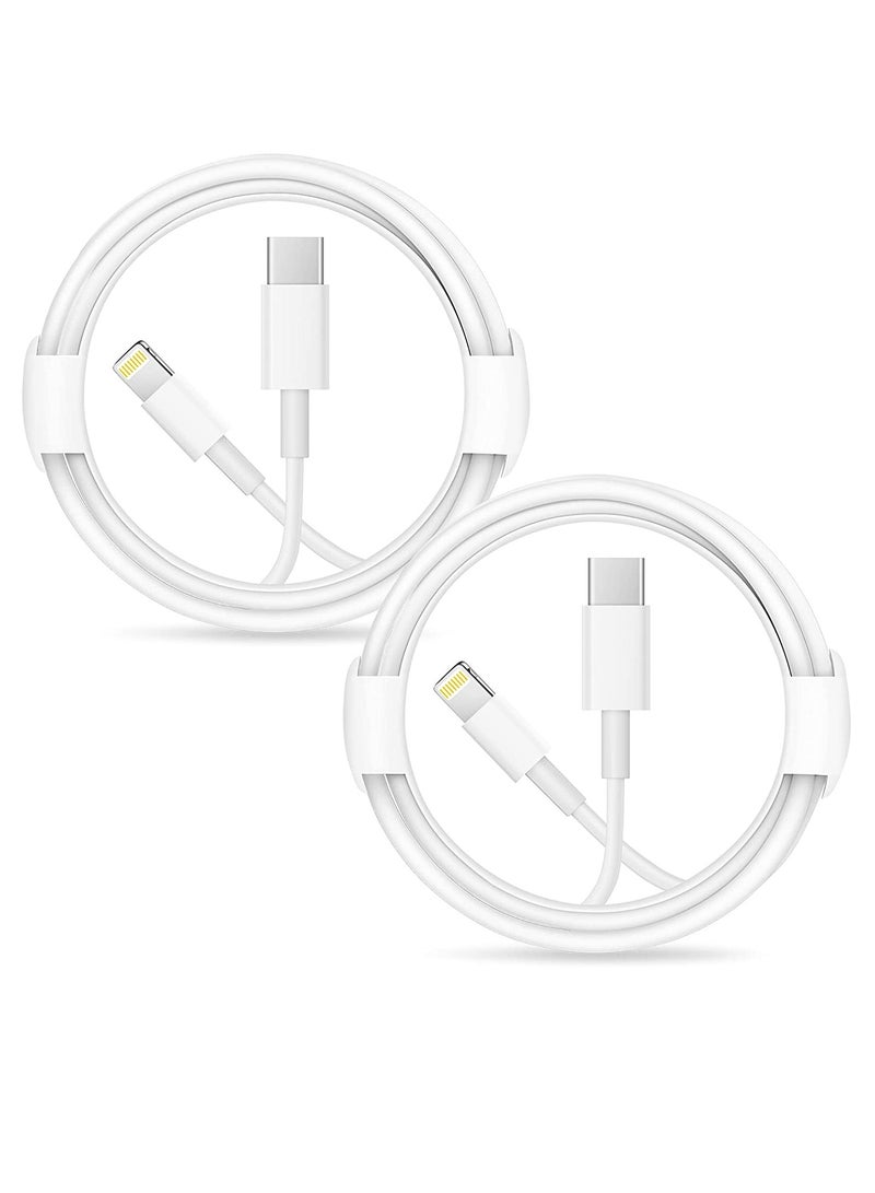 2-Pack Orignal USB-C to Lightning Cable Fast Charging Compatible with iPhone14/14 Plus/14 Pro/14 Pro Max/13/13pro/12/12 Pro/12 Pro Max/11/iPad - Image 1