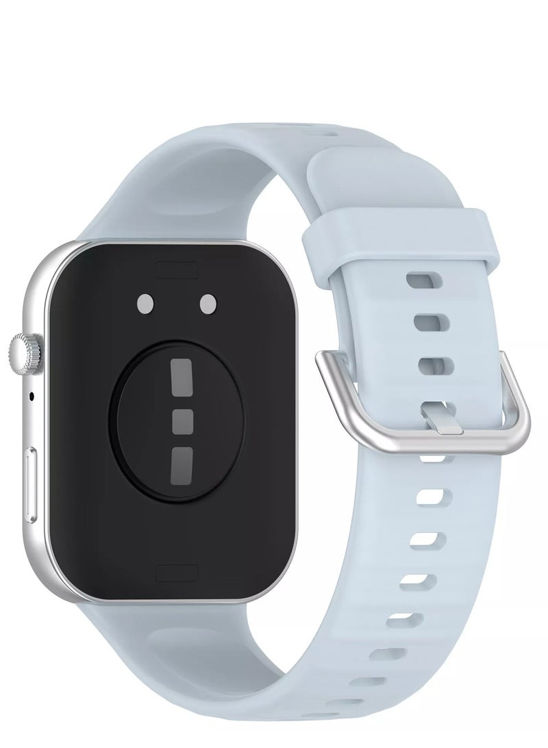 ووتش سوار معصم رياضي خفيف الوزن مخصص لساعة  هواوى فيت 3  باللون الرمادي الفاتح - Image 1