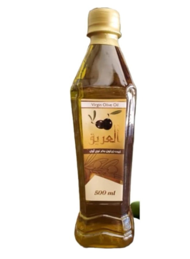 Areeq Virgin Olive Oil – Premium Cold Pressed – Natural Antioxidant-Rich Healthy Cooking Oil – 500ml Glass Bottle - Image 5