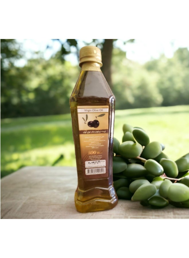 Areeq Virgin Olive Oil – Premium Cold Pressed – Natural Antioxidant-Rich Healthy Cooking Oil – 500ml Glass Bottle - Image 4