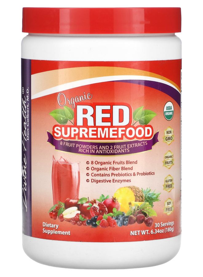 Divine Health Organic Red Supremefood Mixed Berry 6.34 oz (180 g)