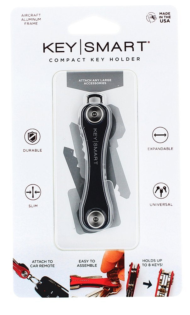 key smart KeySmart Compact Key Holder (2-8 Keys, Black) - Image 4