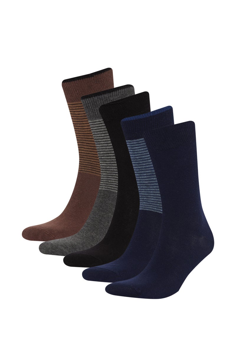 DeFacto Man Man 5 Piece Cotton Long Socks - Image 1