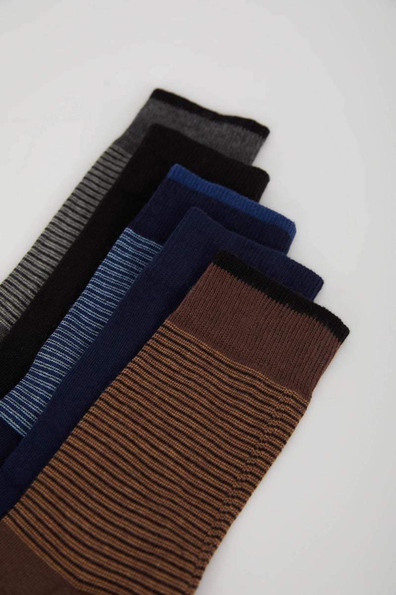 DeFacto Man Man 5 Piece Cotton Long Socks - Image 4