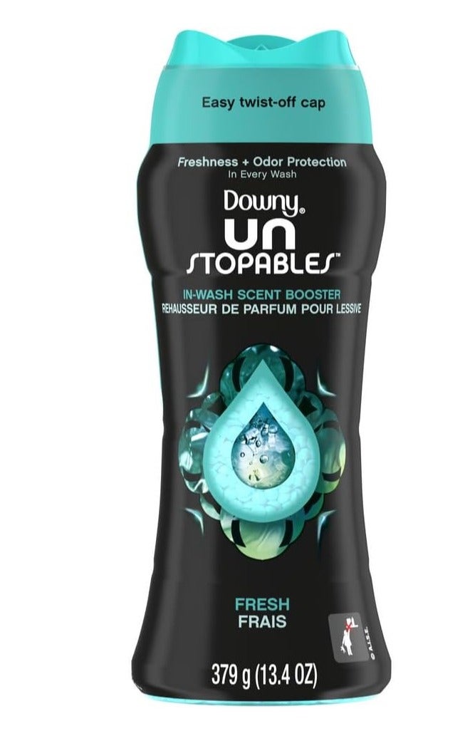 Downy Unstopables In-Wash Scent Booster Beads 379g (13.4 oz) Fresh Scent, Long-Lasting Laundry Fragrance Enhancer for Clothes, Towels & Fabrics - Image 1