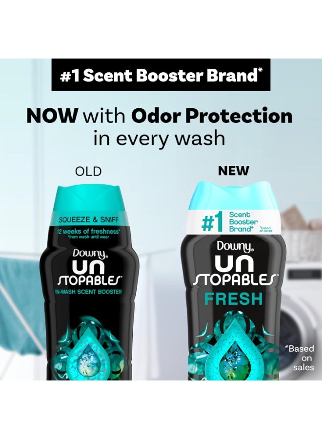 Downy Unstopables In-Wash Scent Booster Beads 379g (13.4 oz) Fresh Scent, Long-Lasting Laundry Fragrance Enhancer for Clothes, Towels & Fabrics - Image 4