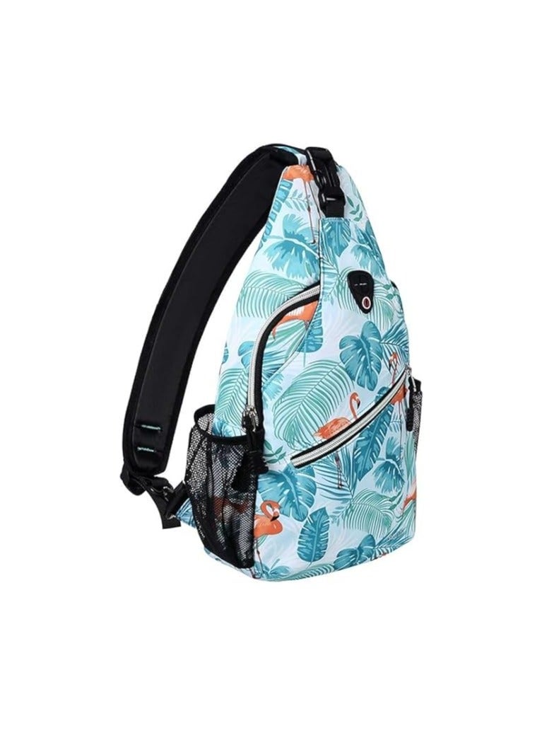 MOSISO Gym Shoulder Bag – Polyester Water Repellent Chest Shoulder Fanny Outdoor Chest Pocket