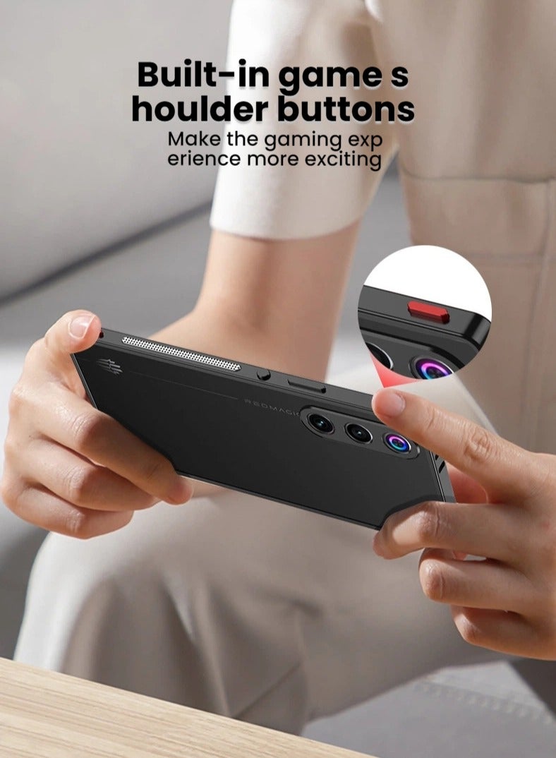 عام غطاء متين متوافق مع هاتف Red Magic 10Air - تصميم من البولي كربونيت خفيف الوزن مع غطاء عدسة مدمج وحماية ضد الصدمات - Image 4