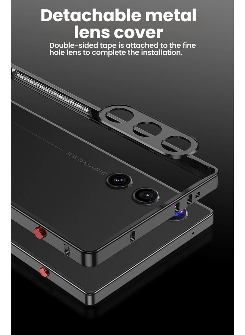 عام غطاء متين متوافق مع هاتف Red Magic 10Air - تصميم من البولي كربونيت خفيف الوزن مع غطاء عدسة مدمج وحماية ضد الصدمات - Image 3