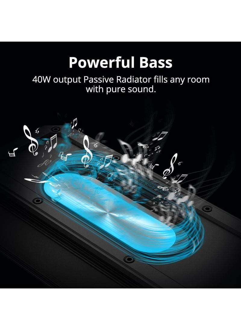 Tronsmart Tronsmart Bluetooth Speaker, Force + 40W Waterproof Wireless Portable Speakersr, 3D stereo, IPX7 Waterproof Bluetooth Speaker, Tri-Bass Effect, 15H Playtime, NFC, TWS, Party Speaker Indoor Outdoor  - Image 4
