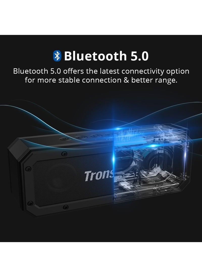 Tronsmart Tronsmart Bluetooth Speaker, Force + 40W Waterproof Wireless Portable Speakersr, 3D stereo, IPX7 Waterproof Bluetooth Speaker, Tri-Bass Effect, 15H Playtime, NFC, TWS, Party Speaker Indoor Outdoor  - Image 5