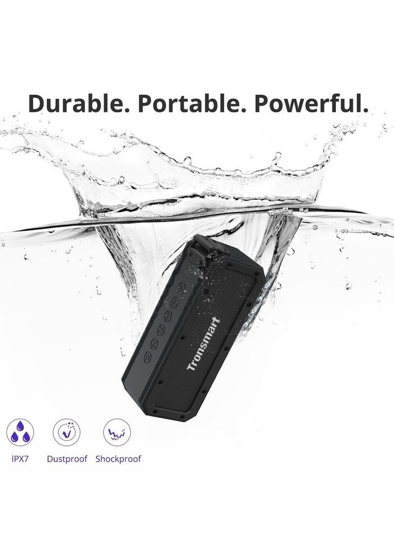 Tronsmart Tronsmart Bluetooth Speaker, Force + 40W Waterproof Wireless Portable Speakersr, 3D stereo, IPX7 Waterproof Bluetooth Speaker, Tri-Bass Effect, 15H Playtime, NFC, TWS, Party Speaker Indoor Outdoor  - Image 2