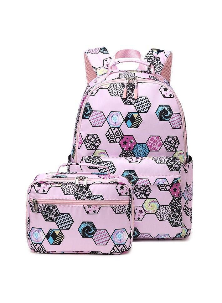 SKT Shiketro Two-Piece Student Schoolbag Outdoor Printed Waterproof Backpack - Image 1