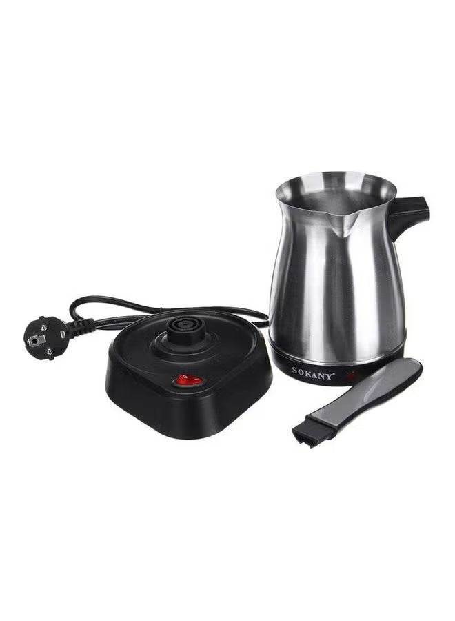 سوكاني ماكينة صنع القهوة التركية 500 ml 600 W Sk-214 أسود/ فضي  - Image 1