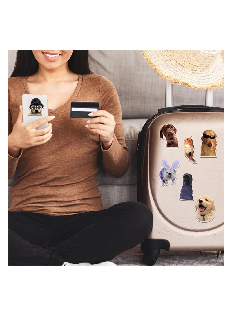 SYOSI 50Pcs Funny Dog Meme Stickers, Cute Puppy Decals, Waterproof Vinyl Pet Stickers Pack for Laptop, Water Bottle, Luggage, Skateboard, Car Bumper, Party Supplies Decor, Durable & Fade-Resistant - Image 5