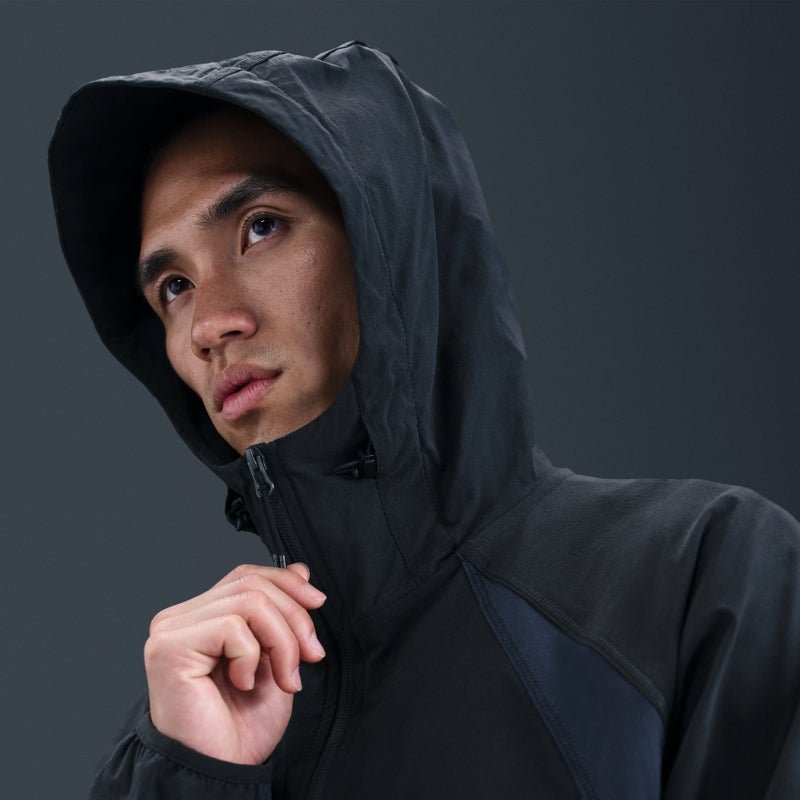 Nike Tech Woven Color-Block Loose Jacket 'Black Obsidian' - Image 5