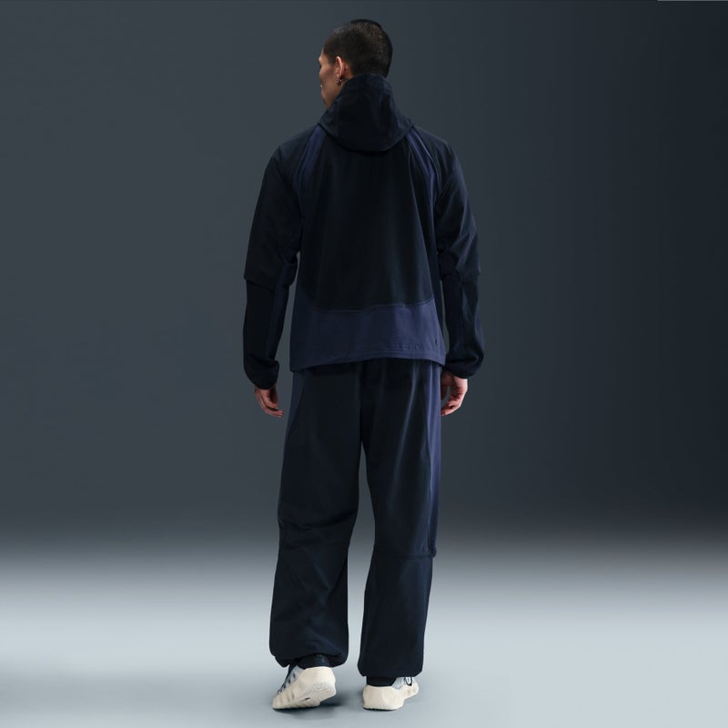 Nike Tech Woven Color-Block Loose Jacket 'Black Obsidian' - Image 3