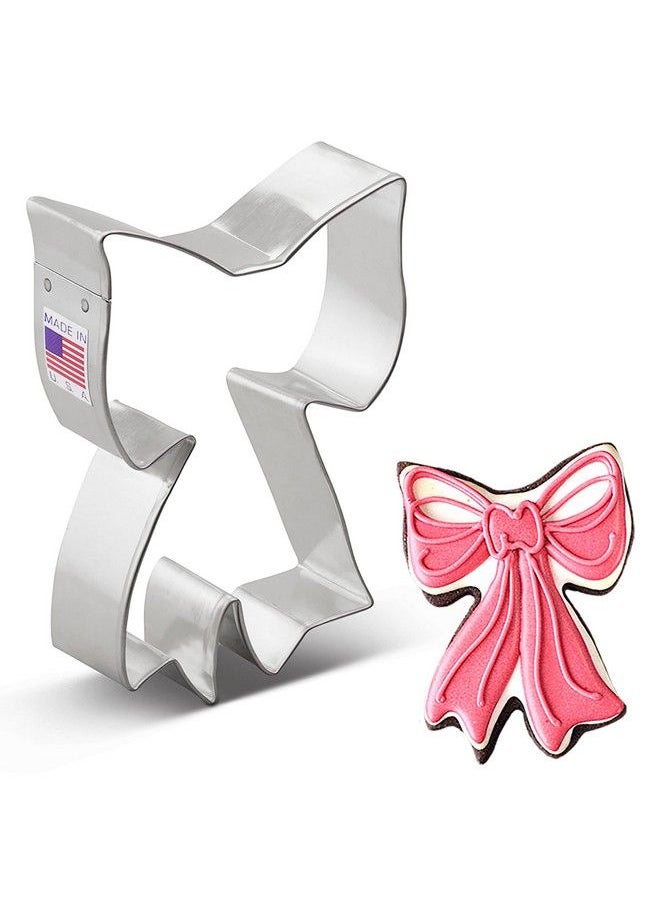 Ann Clark Cookie Cutters - Ribbon Bow Cookie Cutter 4" Made In Usa By Ann Clark - Image 1