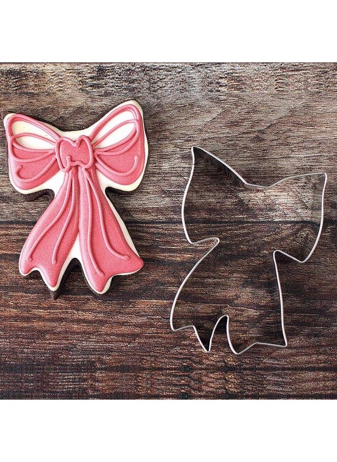 Ann Clark Cookie Cutters - Ribbon Bow Cookie Cutter 4" Made In Usa By Ann Clark - Image 1