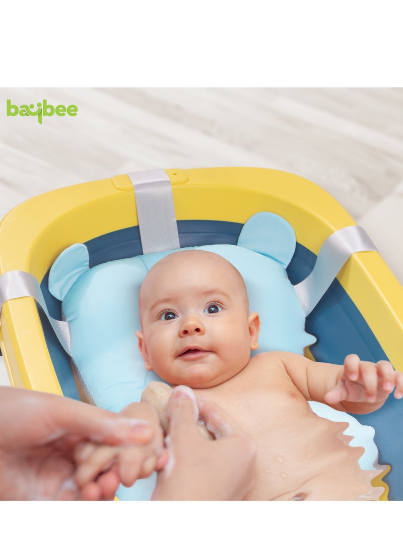 BAYBEE Baybee Avery Foldable Baby Bath Tub for Kids, Baby Bath Seat with Soft Cushion & Drainer, Kids Bathtub for Baby with Non-Slip Base, Kids baby bath tub for 0 to 2 years Old  - Image 3