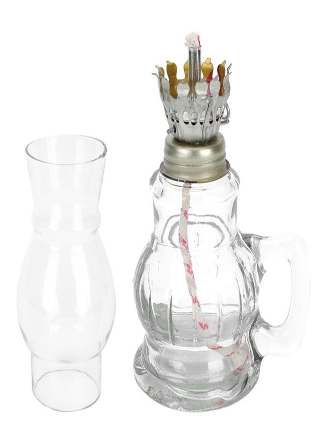 آرتي بيتر مصباح كيروسين عتيق الطراز من ARTIBETTER بفتيلة طولها 15 سم، مصباح زيت عتيق لتزيين المنزل وحفلات الزفاف والإضاءة المحيطة - Image 3