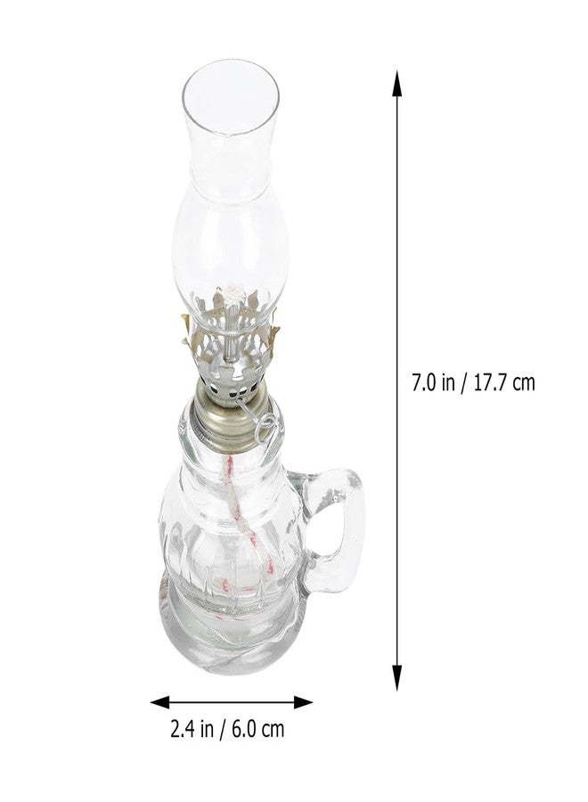 آرتي بيتر مصباح كيروسين عتيق الطراز من ARTIBETTER بفتيلة طولها 15 سم، مصباح زيت عتيق لتزيين المنزل وحفلات الزفاف والإضاءة المحيطة - Image 2