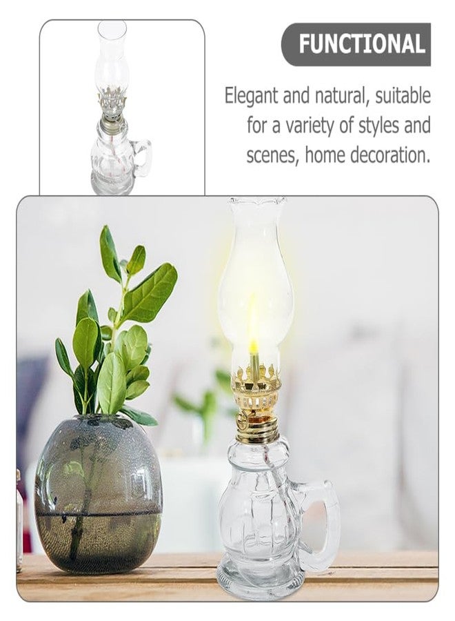 آرتي بيتر مصباح كيروسين عتيق الطراز من ARTIBETTER بفتيلة طولها 15 سم، مصباح زيت عتيق لتزيين المنزل وحفلات الزفاف والإضاءة المحيطة - Image 4