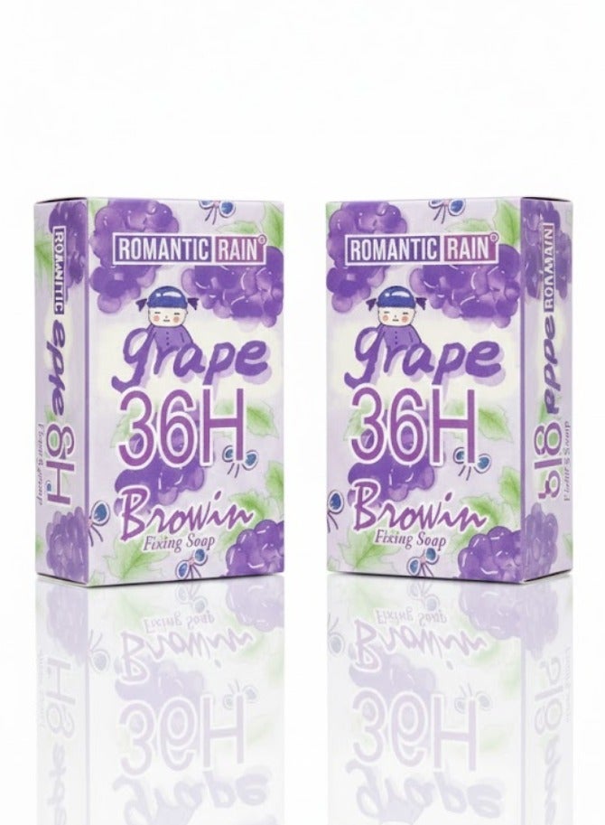 Long-lasting eyebrow soap for styling eyebrows - grape - 2Pcs