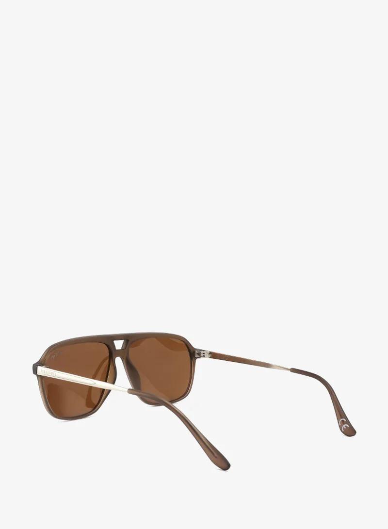 Lee Cooper  Polarized Sunglasses Light Brown Frame Brown Mirror Lens 60mm  - LC1001C02  | Best Price UAE