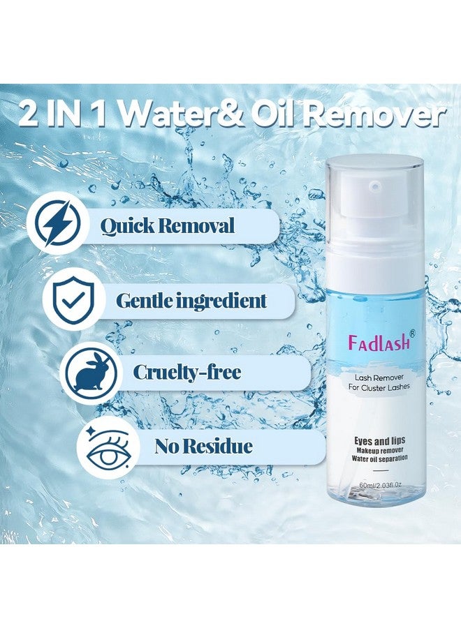FADLASH Lash Glue Remover for Lash Extensions 60ML Eyelash Extension Remover Gentle Soothing Cluster Lash Extension Remover Fast Removal DIY at Home(60ml) - Image 3