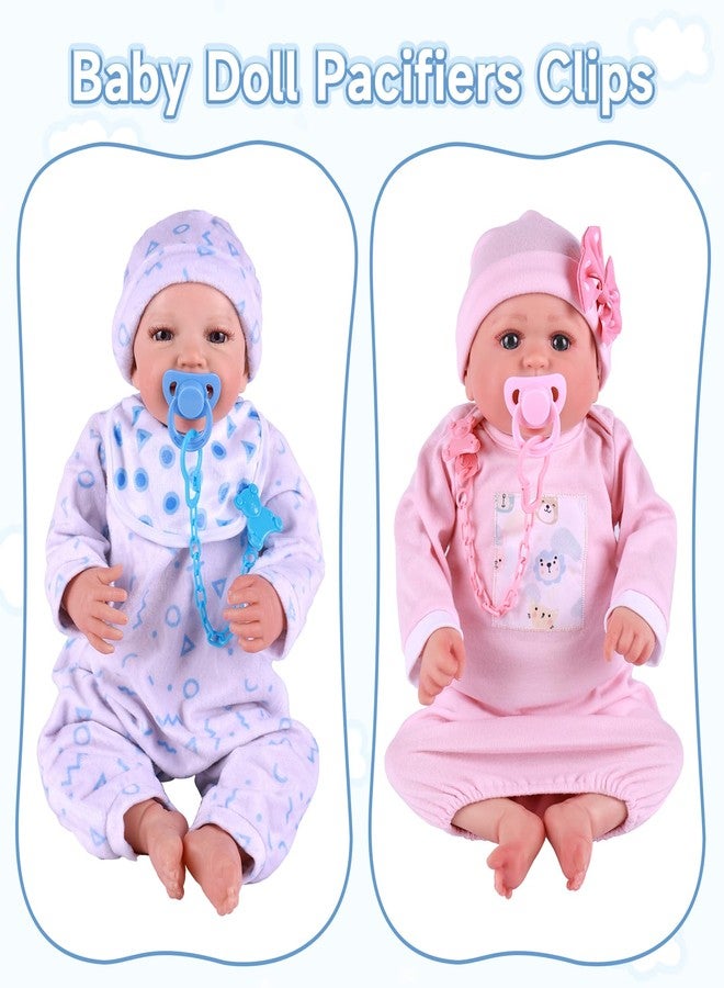 BABESIDE Baby Doll Bottles with Disappearing Milk and Juice Magic Bottles, Magnetic Pacifiers and Pacifier Clips Chain for Reborn Baby Dolls Girls & Boys, 8 Pcs Baby Doll Accessories Set - Image 5