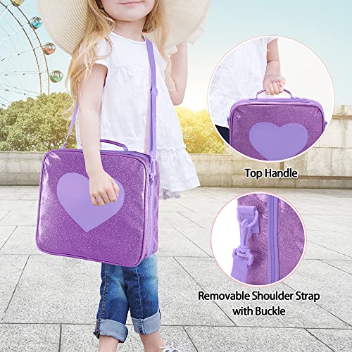 LoDrid Doll Carrying Case Compatible with LOL Surprise OMG, Display Organizer Compatible with Big Sister 3-inch Dolls with a Hanging Hook and 7 Clear Zipper Pockets, Bag Only, Purple(Patent Design) - Image 5