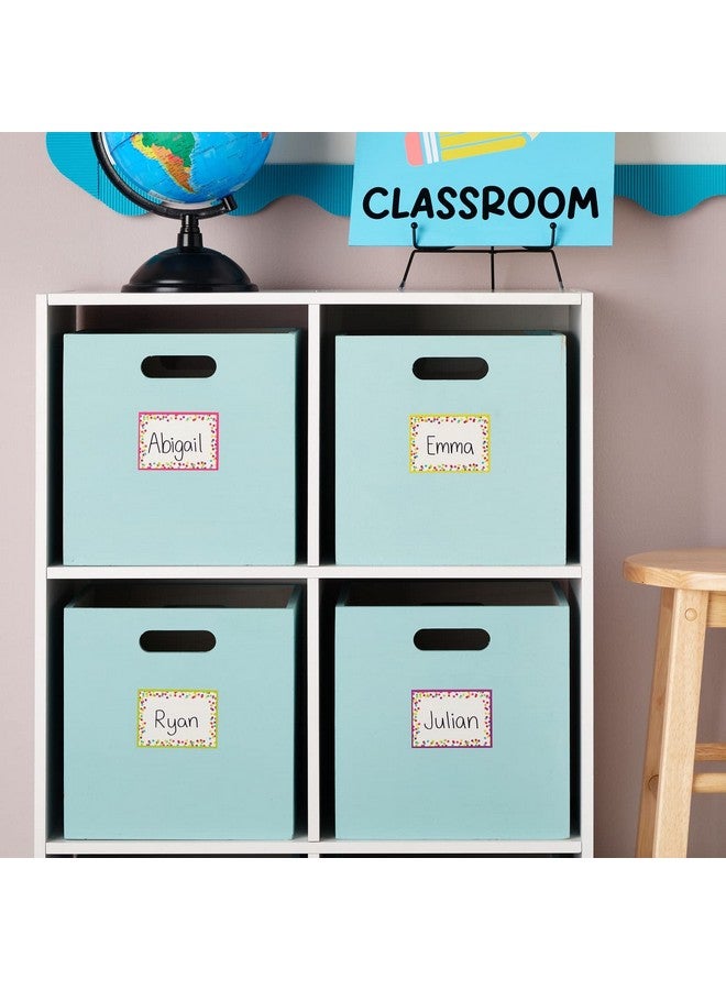 Bright Creations 144 Pieces Decorative Colorful Name Tags For Classroom Blank Stickers To Write On For Student Desks Bin Labels Teacher Supplies 6 Designs (3.5 X 2.5 Inches) - Image 2