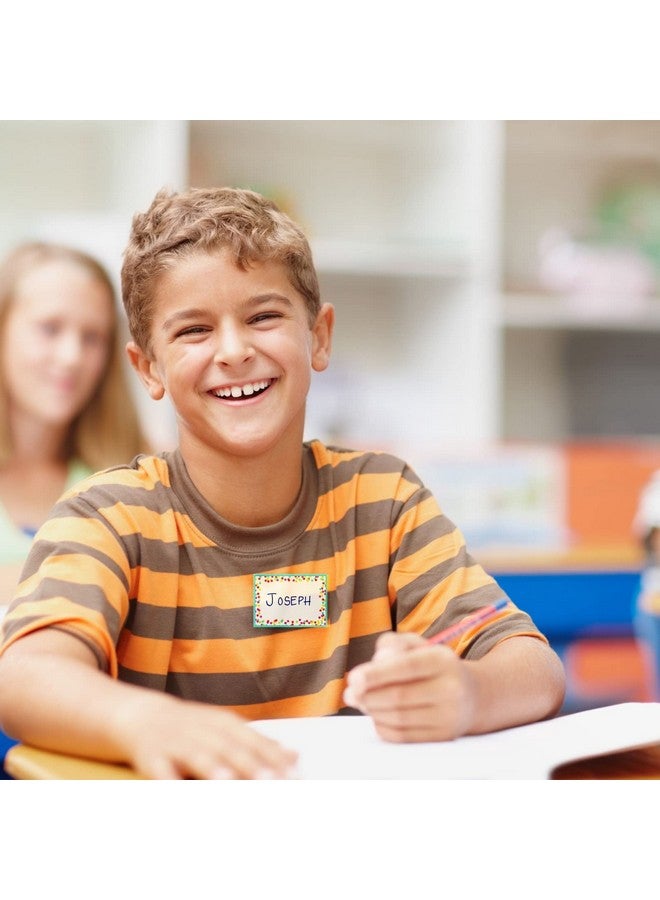 Bright Creations 144 Pieces Decorative Colorful Name Tags For Classroom Blank Stickers To Write On For Student Desks Bin Labels Teacher Supplies 6 Designs (3.5 X 2.5 Inches) - Image 5