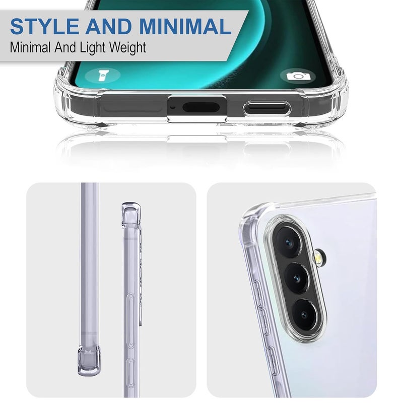 Cedo Samsung Galaxy A36 / A56 (5G) Bumper Case | Soft Jel Flexible Thin Full Protection Shock Proof Clear TPU Back Case Cover for Samsung Galaxy A36 / A56 (5G) (Transparent) - Image 4