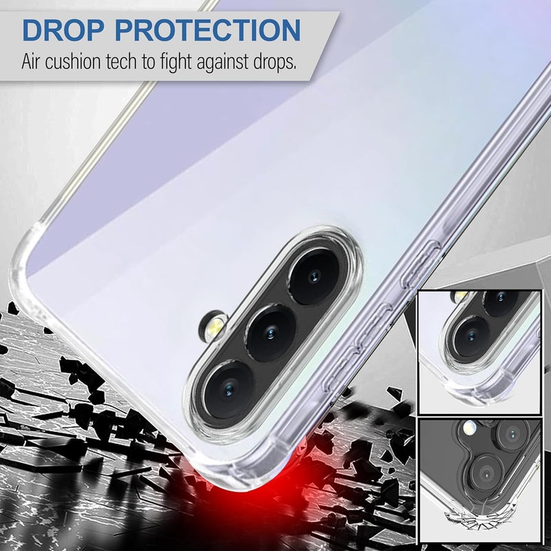Cedo Samsung Galaxy A36 / A56 (5G) Bumper Case | Soft Jel Flexible Thin Full Protection Shock Proof Clear TPU Back Case Cover for Samsung Galaxy A36 / A56 (5G) (Transparent) - Image 3